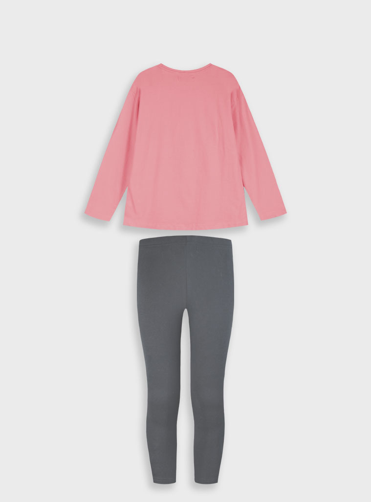 Σετ μπλούζα με κολάν - ΜΑΥΡΟ 16-125265-0 φωτογραφία