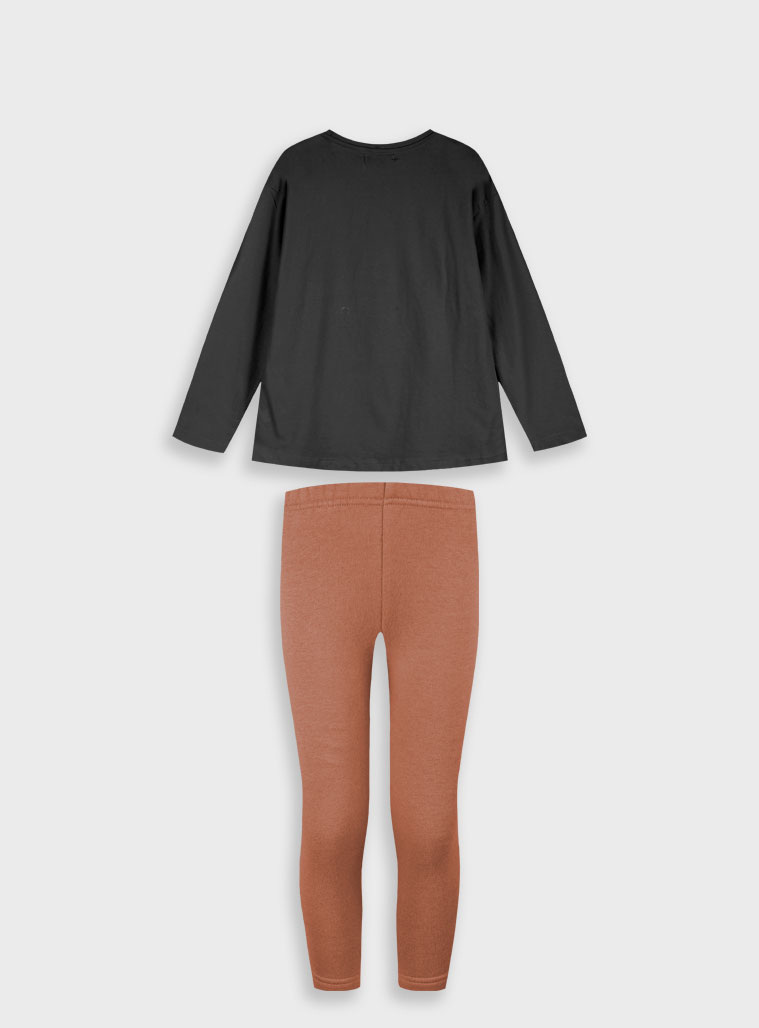 Σετ μπλούζα με κολάν - ΜΑΥΡΟ 16-125265-0 φωτογραφία