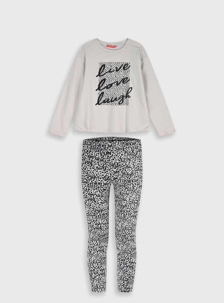 Σετ μπλούζα με κολάν – ΜΠΟΡΝΤΩ 16-125267-0