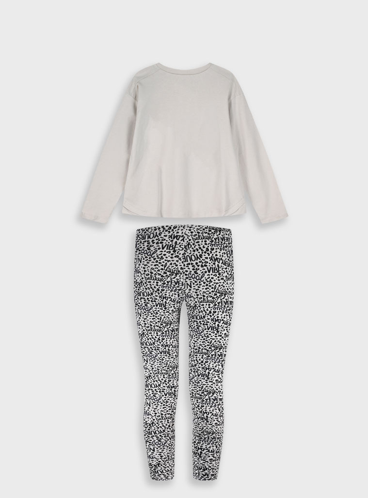 Σετ μπλούζα με κολάν - ΜΠΟΡΝΤΩ 16-125267-0 φωτογραφία