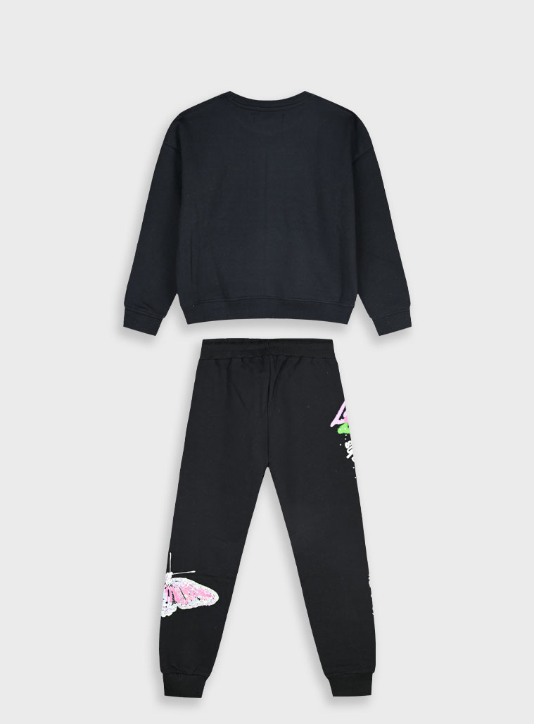 Φούτερ φόρμα με τύπωμα - ΜΑΥΡΟ 16-125272-0 φωτογραφία