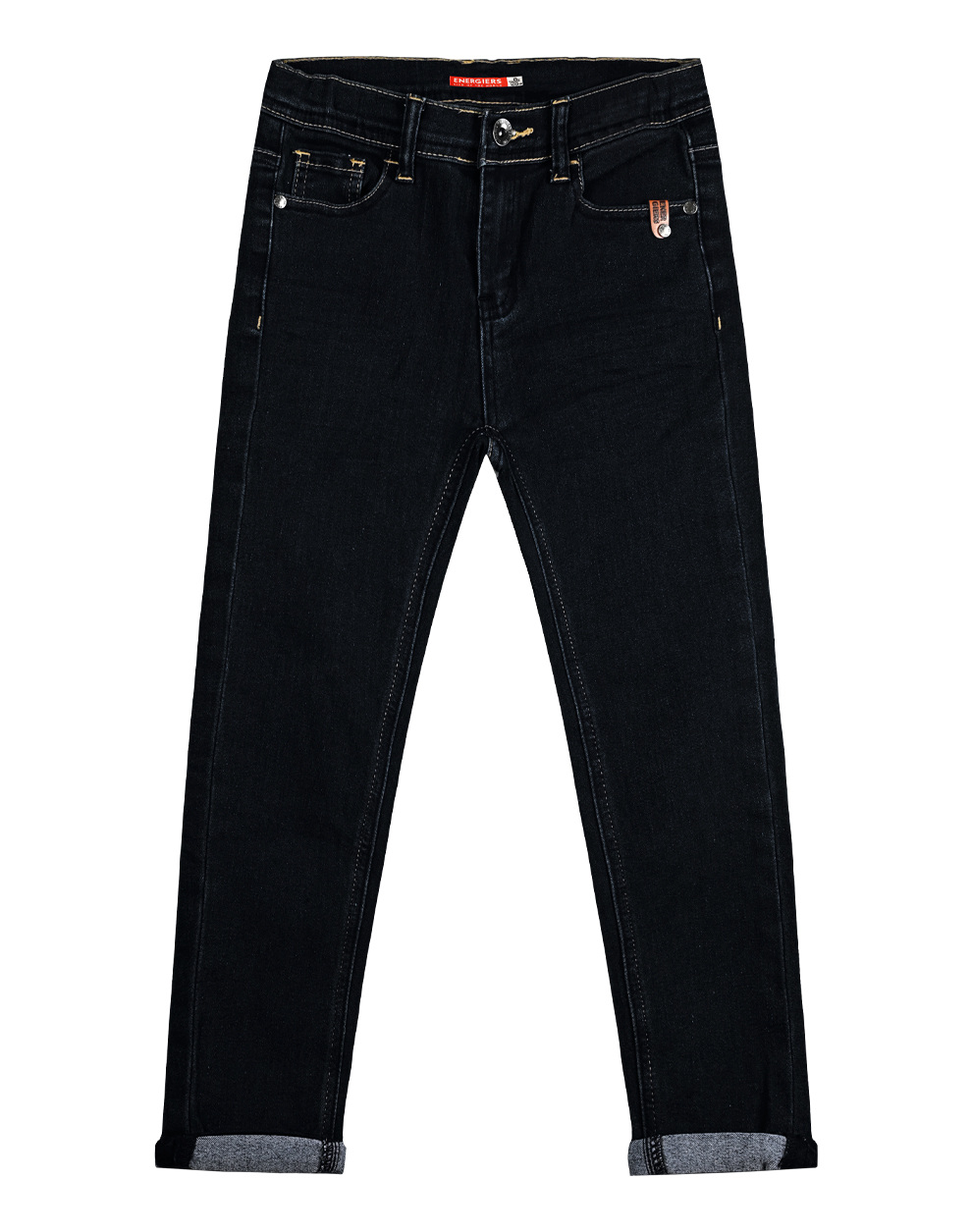 Energiers Basic Line unisex 5τσεπο ελαστικό τζην - 6 ετών, ΜΑΥΡΟ ΤΖΗΝ εικόνα 1