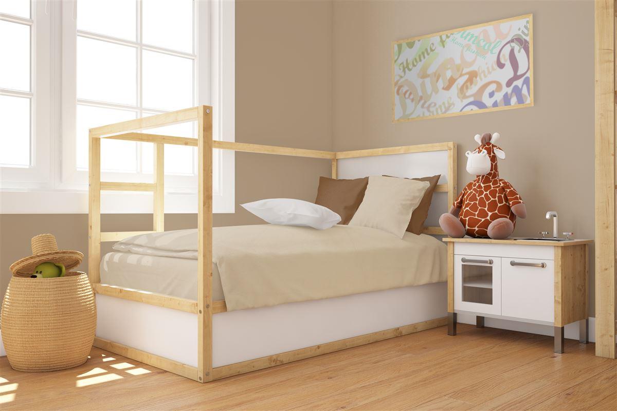 Εικόνα 1 Παπλωματοθήκη Βαμβακερή Κούνιας 120x160εκ. Solid 502 Beige DimCol