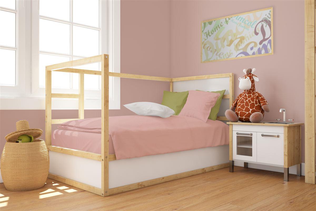 Εικόνα 1 Παπλωματοθήκη Βαμβακερή Κούνιας 120x160εκ. Solid 503 Dusty Rose DimCol