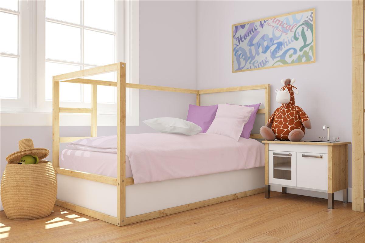 Εικόνα 1 Παπλωματοθήκη Βαμβακερή Κούνιας 120x160εκ. Solid 506 Light Purple DimCol