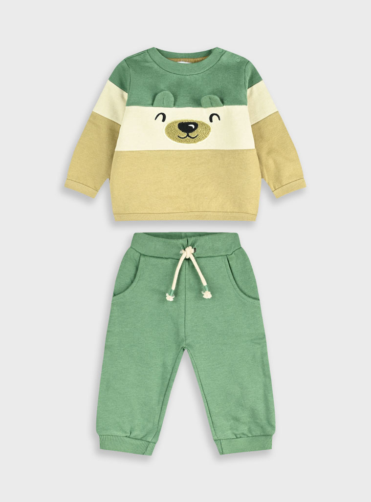 Βρεφική φούτερ φόρμα - 92 cm, ΠΡΑΣΙΝΟ ΤΗΣ ΕΡΗΜΟΥ εικόνα 1