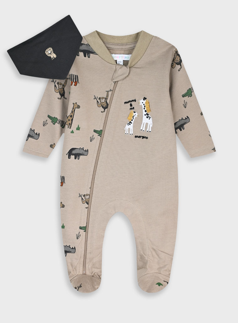 Βρεφικό φορμάκι με σαλιάρα - 62 cm, ΕΜΠΡΙΜΕ εικόνα 1