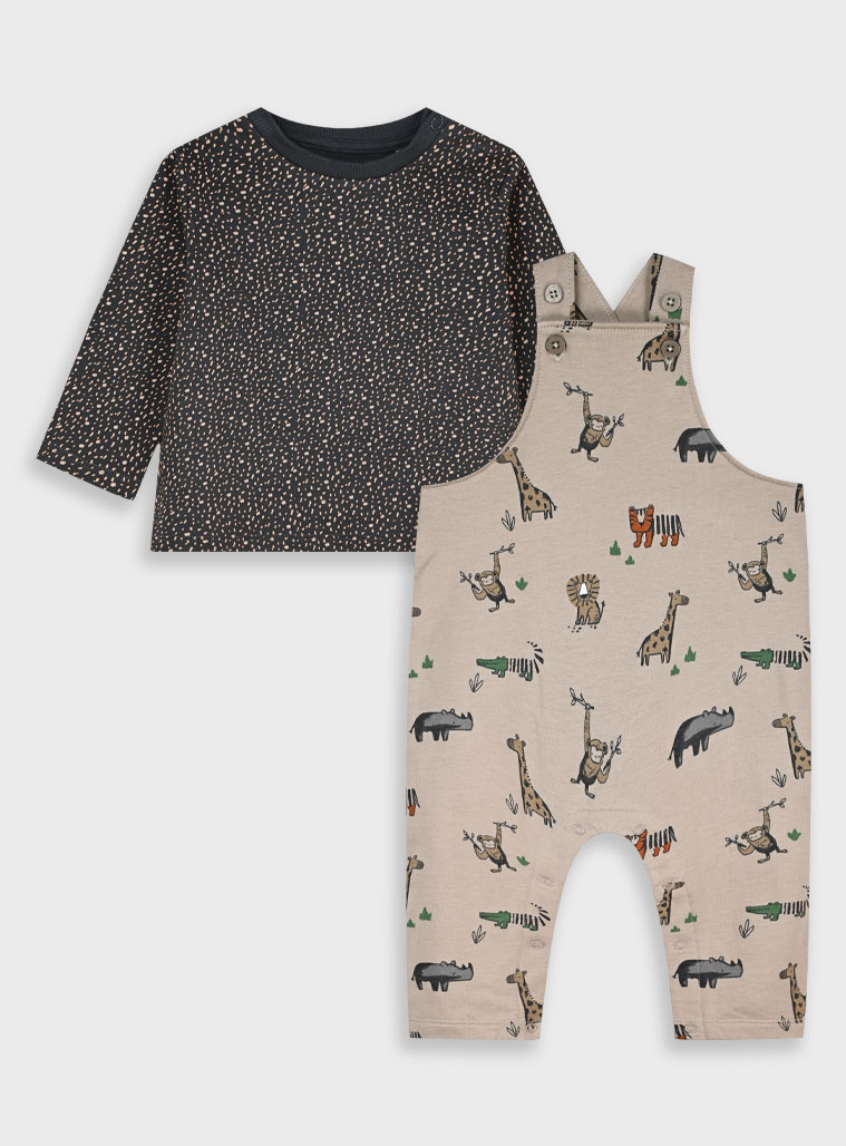 energiers Βρεφικό σετ μπλούζα με σαλοπέτα - SMOKE GREY 11-125462-0