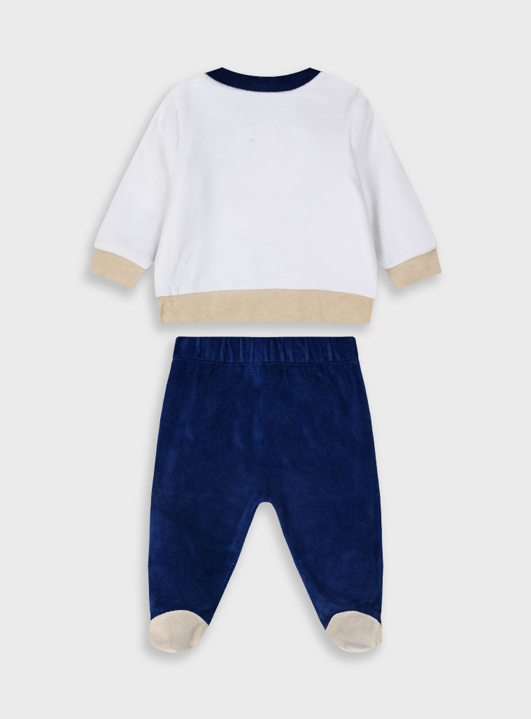 Βρεφικό βελουτέ σετ - Μπλε 11-125467-0 φωτογραφία