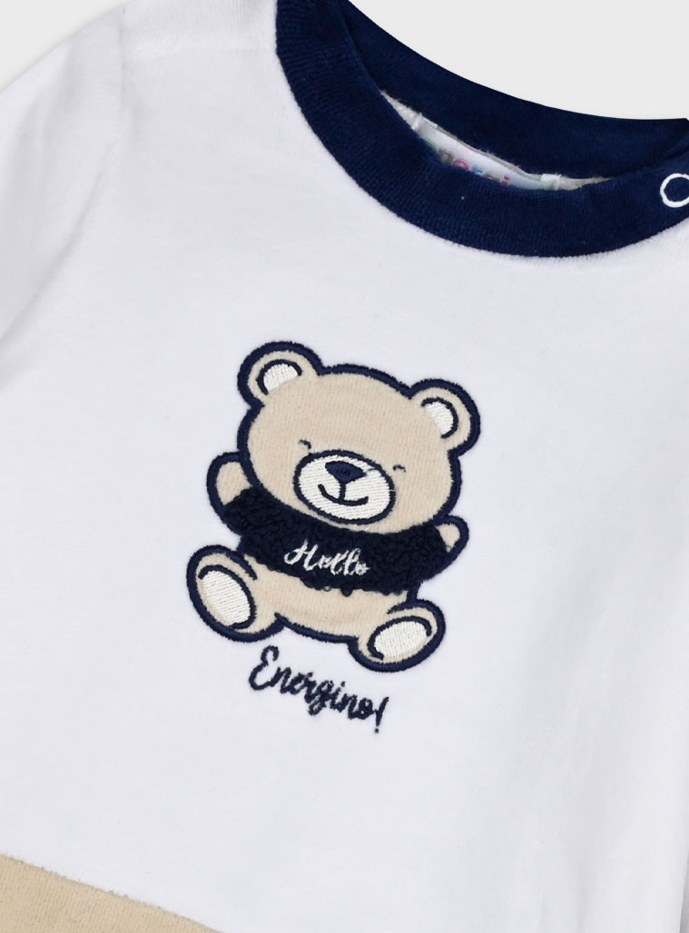 Βρεφικό βελουτέ σετ - Μπλε 11-125467-0 φωτογραφία