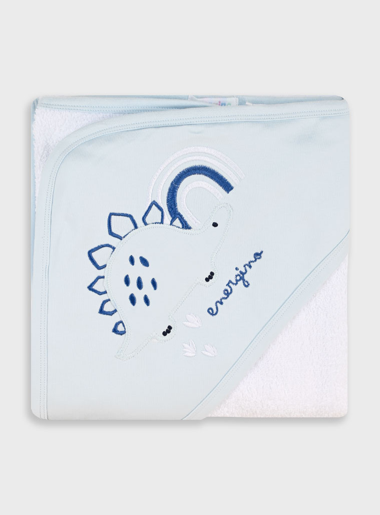 Βρεφική μπουρνουζοπετσέτα - ΟΝΕ, Λευκό εικόνα 1