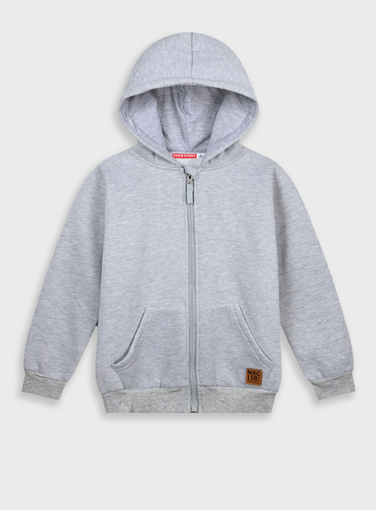 energiers Ζακέτα φούτερ με κουκούλα για αγόρι - ΜΕΛΑΝΖΕ 12-100180-5-9-99