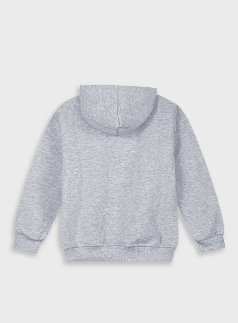 Ζακέτα φούτερ με κουκούλα για αγόρι - ΜΕΛΑΝΖΕ 12-100180-5-9-99 φωτογραφία