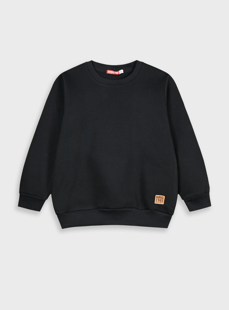 Μπλούζα φούτερ  για αγόρι - 1 έτους, ΜΑΥΡΟ εικόνα 1