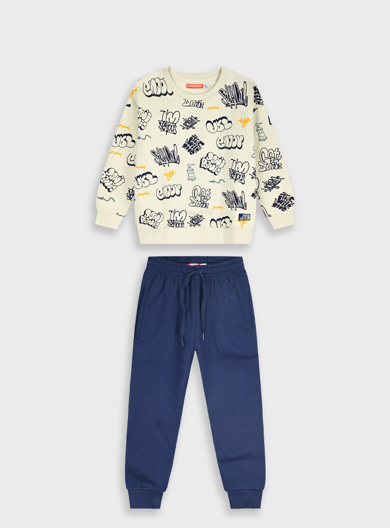 Φούτερ φόρμα με τύπωμα - 1 έτους, ΜΑΡΕΝ εικόνα 1