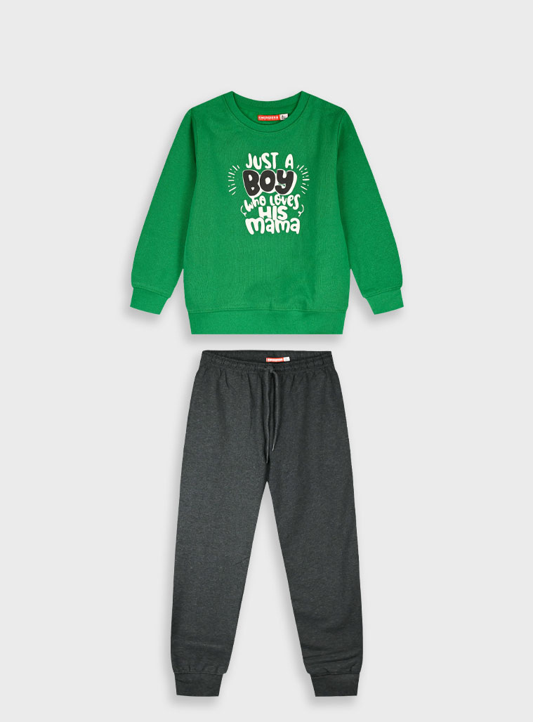 Φούτερ φόρμα με τύπωμα - 6 ετών, ΑΝΘΡΑΚΙ εικόνα 1