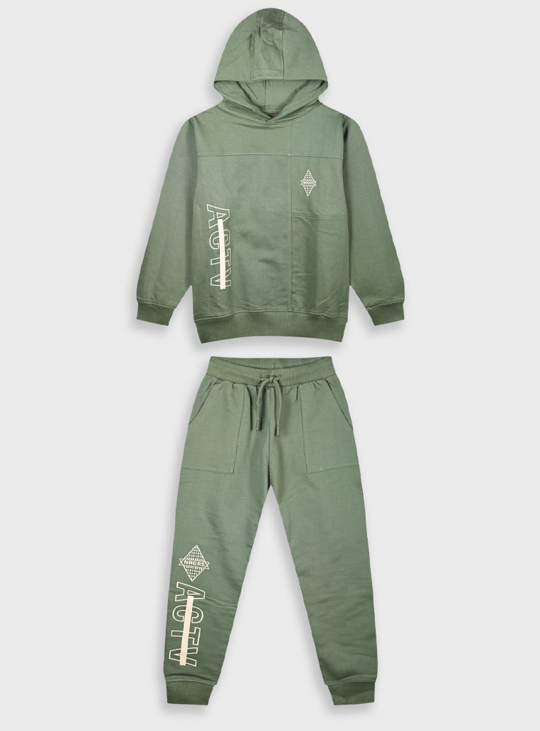 Φούτερ φόρμα με τύπωμα - 6 ετών, ΧΑΚΙ εικόνα 1