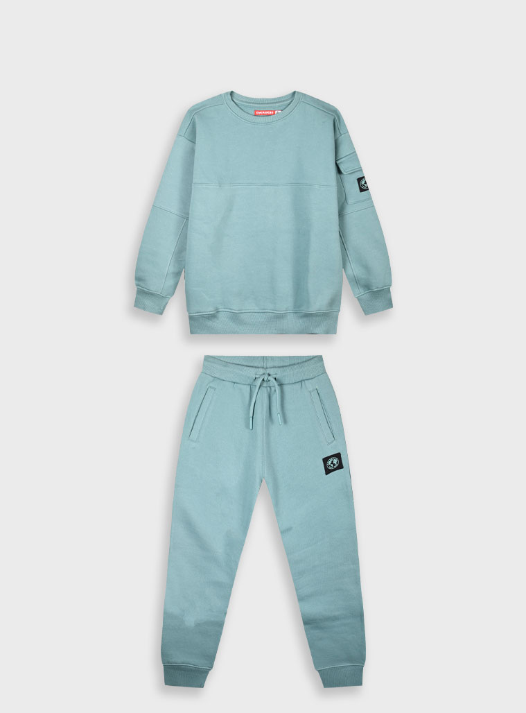 Φούτερ φόρμα με τύπωμα - 6 ετών, ΑΝΟΙΧΤΟ ΠΡΑΣΙΝΟ εικόνα 1