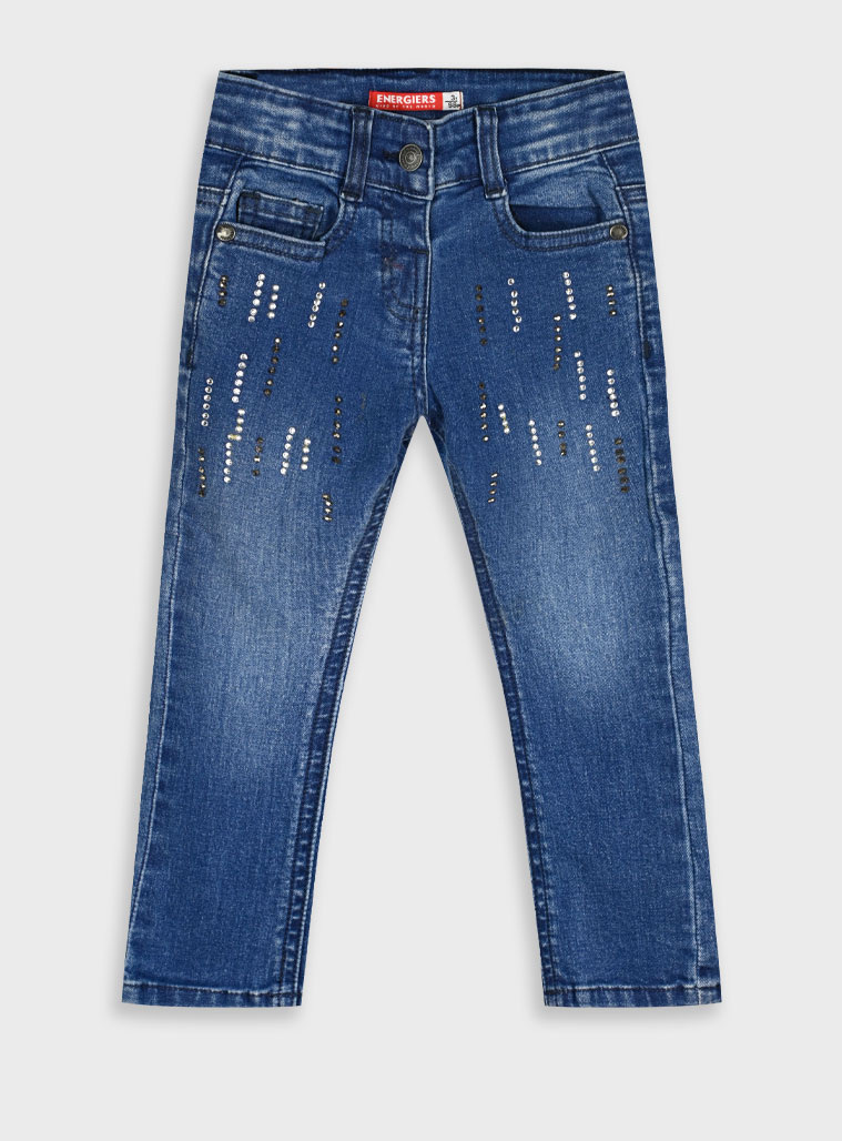 Τζην παντελόνι mom fit - DARK BLUE DENIM 15-125300-2