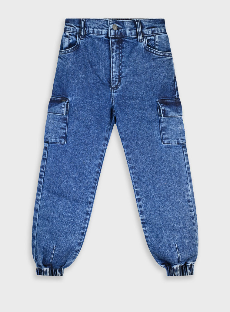 Τζην παντελόνι cargo – ΜΑΥΡΟ ΤΖΗΝ 15-125301-2