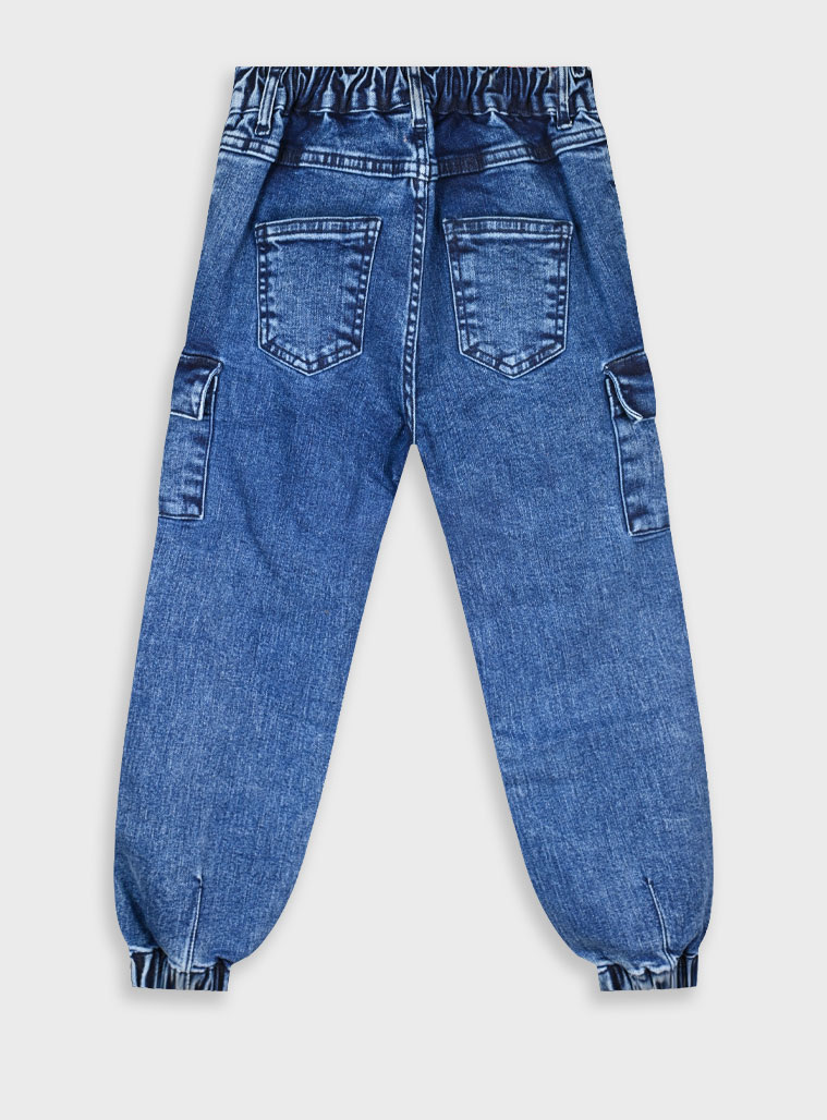 Τζην παντελόνι cargo - ΜΑΥΡΟ ΤΖΗΝ 15-125301-2 φωτογραφία