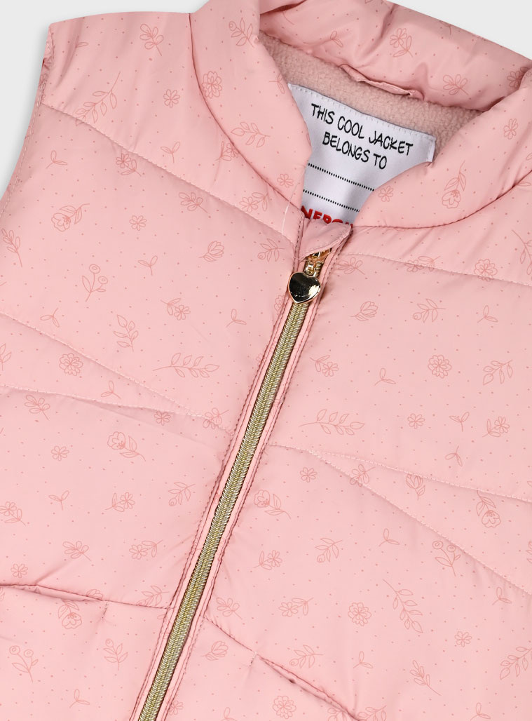 Αμάνικο μπουφάν γιλέκο - ΣΚΟΝΙΣΜΕΝΟ ΡΟΖ 15-125314-1 φωτογραφία