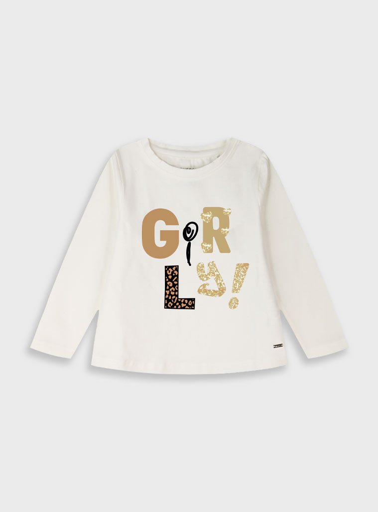 Μακρυμάνικη μπλούζα - Εκρού 15-125322-5