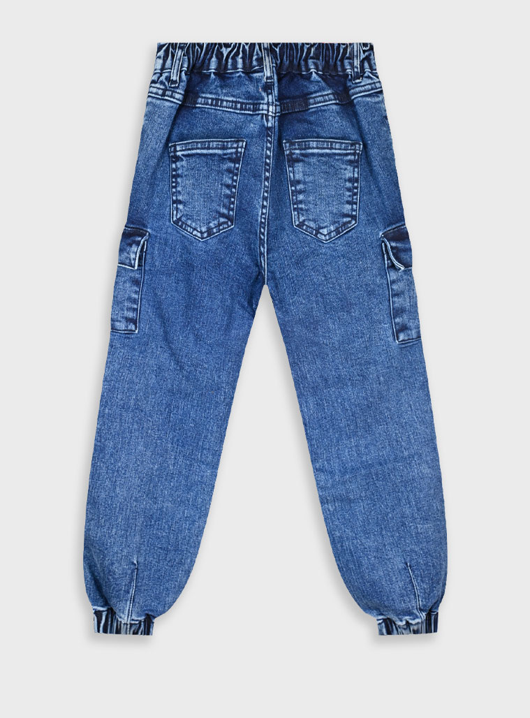 Τζην παντελόνι cargo - ΜΑΥΡΟ ΤΖΗΝ 16-125201-2 φωτογραφία