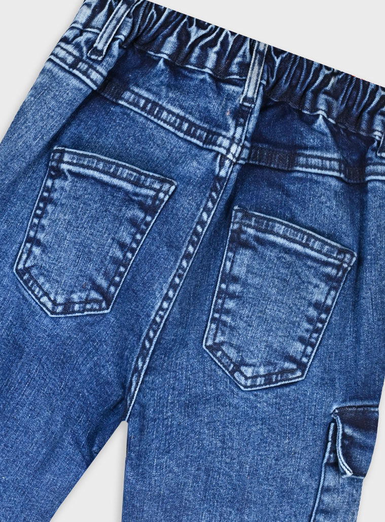 Τζην παντελόνι cargo - ΜΑΥΡΟ ΤΖΗΝ 16-125201-2 φωτογραφία