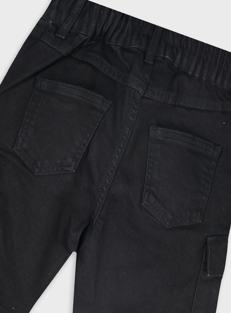 Τζην παντελόνι cargo - ΜΑΥΡΟ ΤΖΗΝ 16-125201-2 φωτογραφία