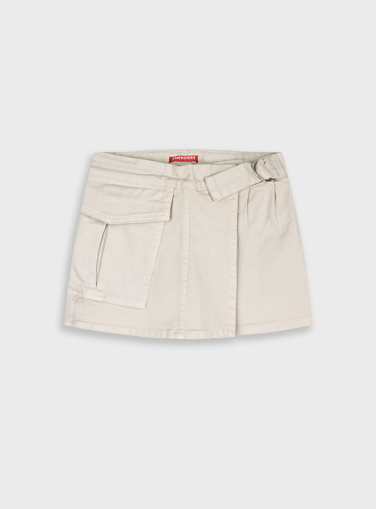 Τζην φούστα/σορτς - 6 ετών, ΒΑΝΙΛΙΑ εικόνα 1