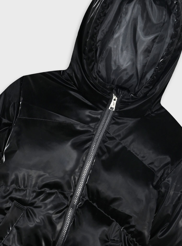 Μπουφάν με κουκούλα - ΜΑΥΡΟ 16-125203-1 φωτογραφία