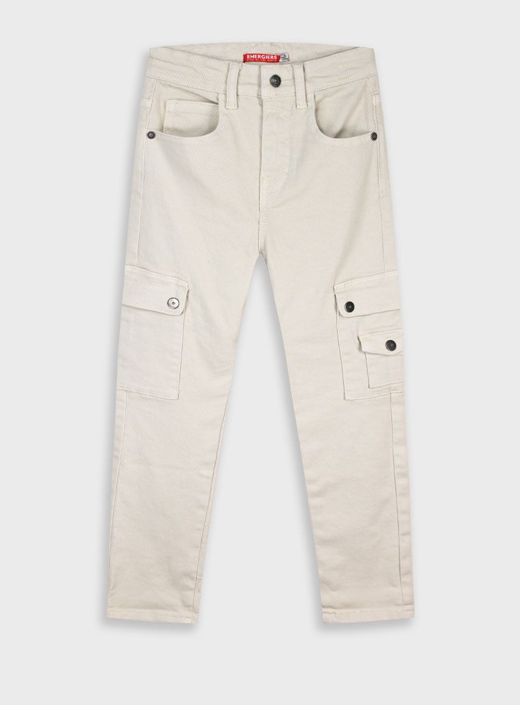 Παντελόνι cargo - ΒΑΝΙΛΙΑ 16-125209-2