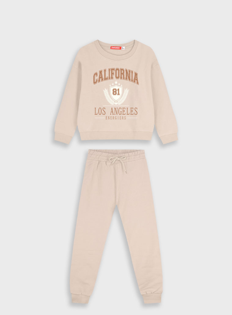 Φούτερ φόρμα με τύπωμα - 8 ετών, ΒΑΝΙΛΙΑ εικόνα 1