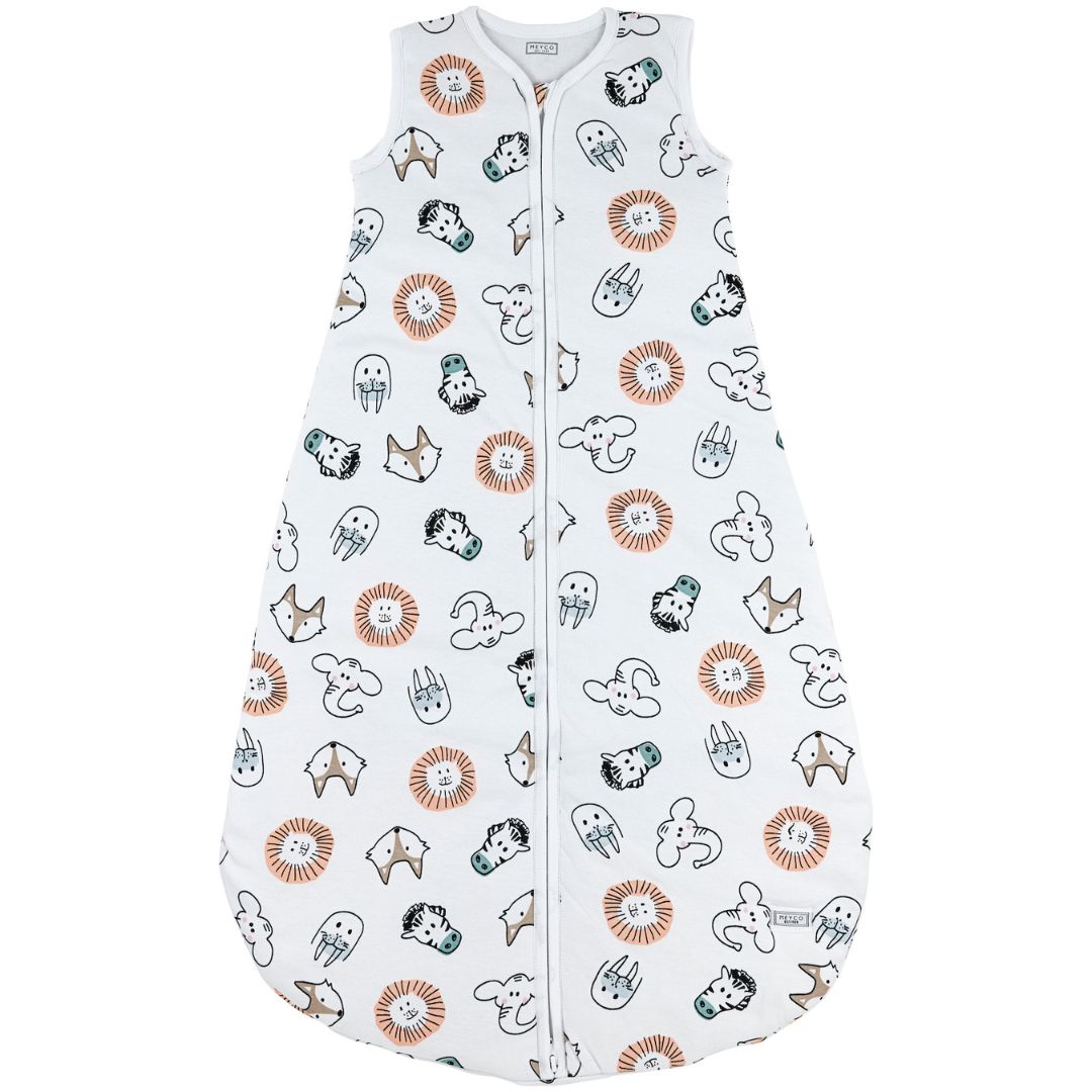 Meyco Υπνόσακος Βαμβακερός 2.5Tog 1-4 Μηνών/51-62εκ. Animal Multicolour Meyco MEY-725156