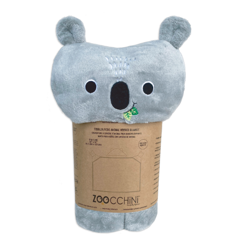 Zoocchini Κουβέρτα Κούνιας Fleece Με Κουκούλα 127x91,4εκ. Koala Zoocchini ZOO14105