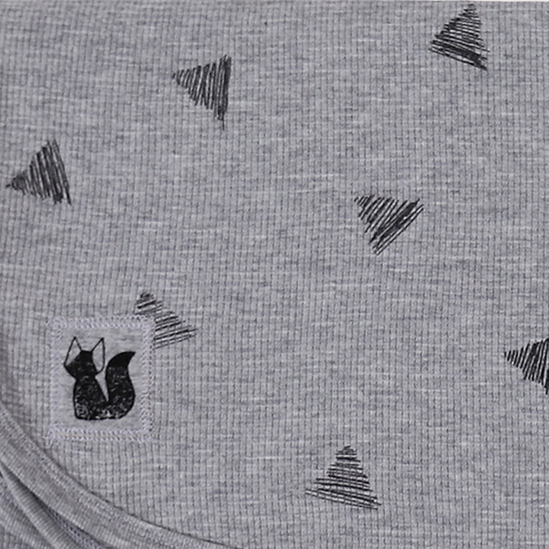 Εικόνα 1 Κουβέρτα 2 Όψεων Πικέ Βαμβακερή 75x100εκ. Grey Minene 10221003720OS