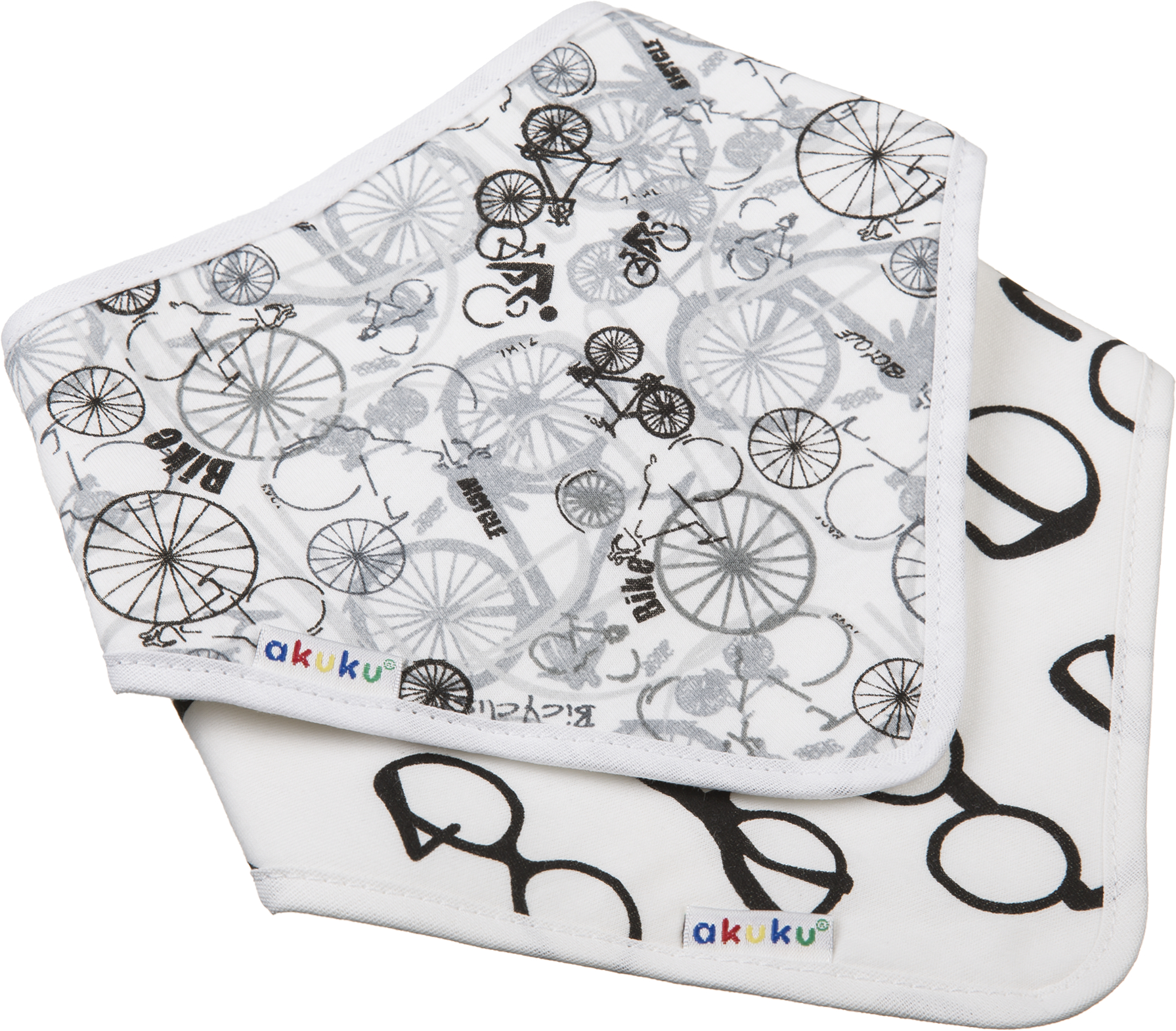 Σετ 2τμχ Σαλιάρα-Μπαντάνα Βαμβακερές Ποδήλατο/ Γυαλιά akuku A1474 Ύφασμα: Βαμβάκι 100%, Χρώμα