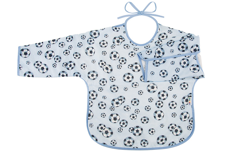 Σαλιάρα Αδιάβροχη Βαμβακερή Με Δέσιμο Και Μανίκι Ποδόσφαιρο akuku A1745 Ύφασμα: Βαμβάκι