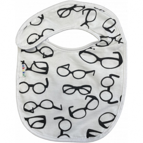 akuku Σαλιάρα Αδιάβροχη Βαμβακερή Mε Velcro Γυαλιά akuku A1300