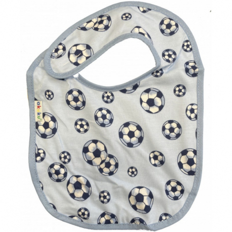 Σαλιάρα Αδιάβροχη Βαμβακερή Mε Velcro Ποδόσφαιρο akuku A1300 Ύφασμα: Βαμβάκι 100%, Χρώμα