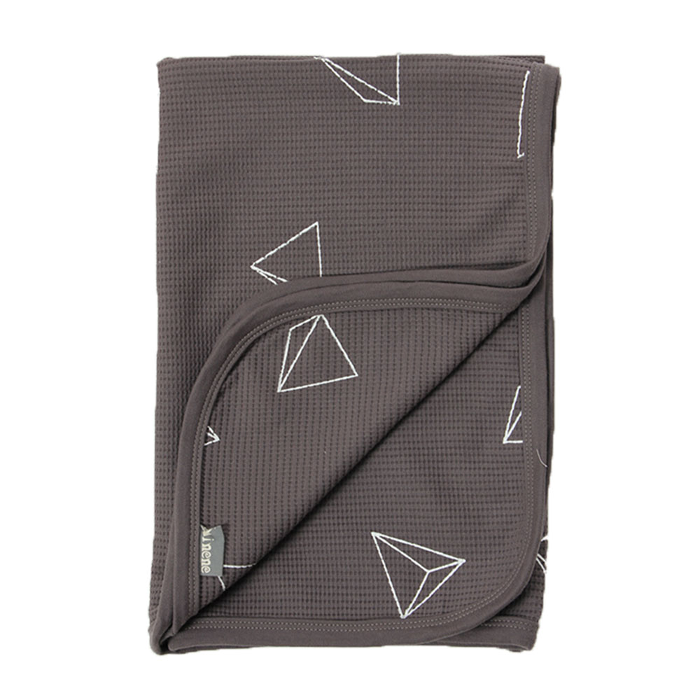 Minene Κουβέρτα Πικέ 3D Dark Grey 75x100εκ. Minene MN22619