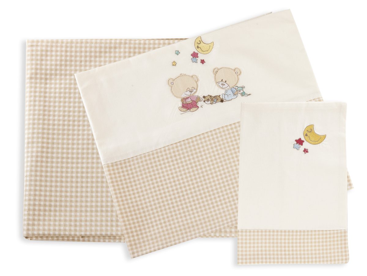Εικόνα 1 Σετ Σεντόνια Μπεμπέ 120x170εκ. Happy Bears 22 Dimcol.