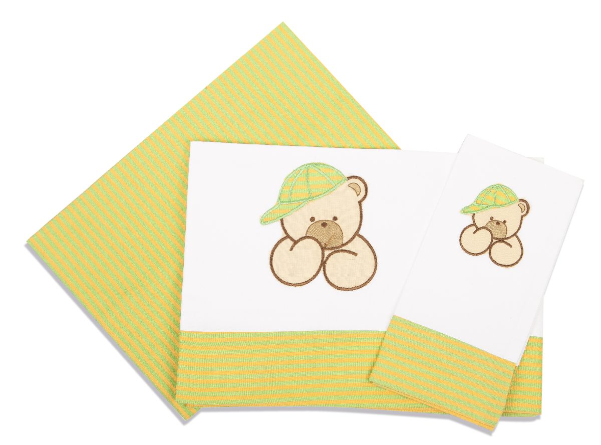 Εικόνα 1 Σετ Σεντόνια Μπεμπέ 120x170εκ. Αρκούδος 100 Dimcol.