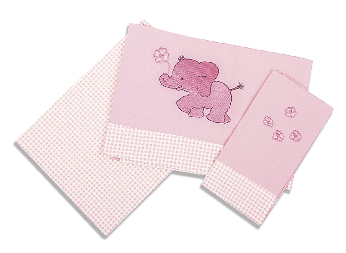 Εικόνα 1 Σετ Σεντόνια Μπεμπέ 120x170εκ. Ελεφαντάκι 15 Dimcol.