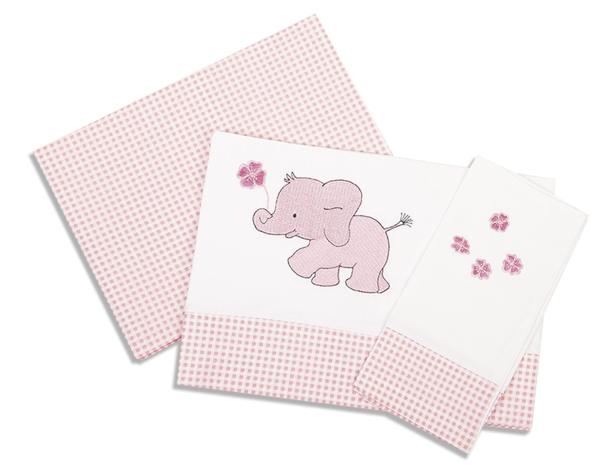 Εικόνα 1 Σετ Σεντόνια Μπεμπέ 120x170εκ. Ελεφαντάκι 17 Dimcol.