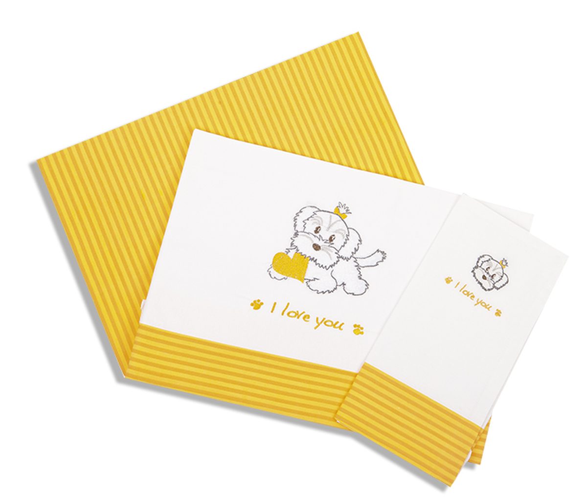 Εικόνα 1 Σετ Σεντόνια Μπεμπέ 120x170εκ. Σκυλάκι 121 Dimcol.