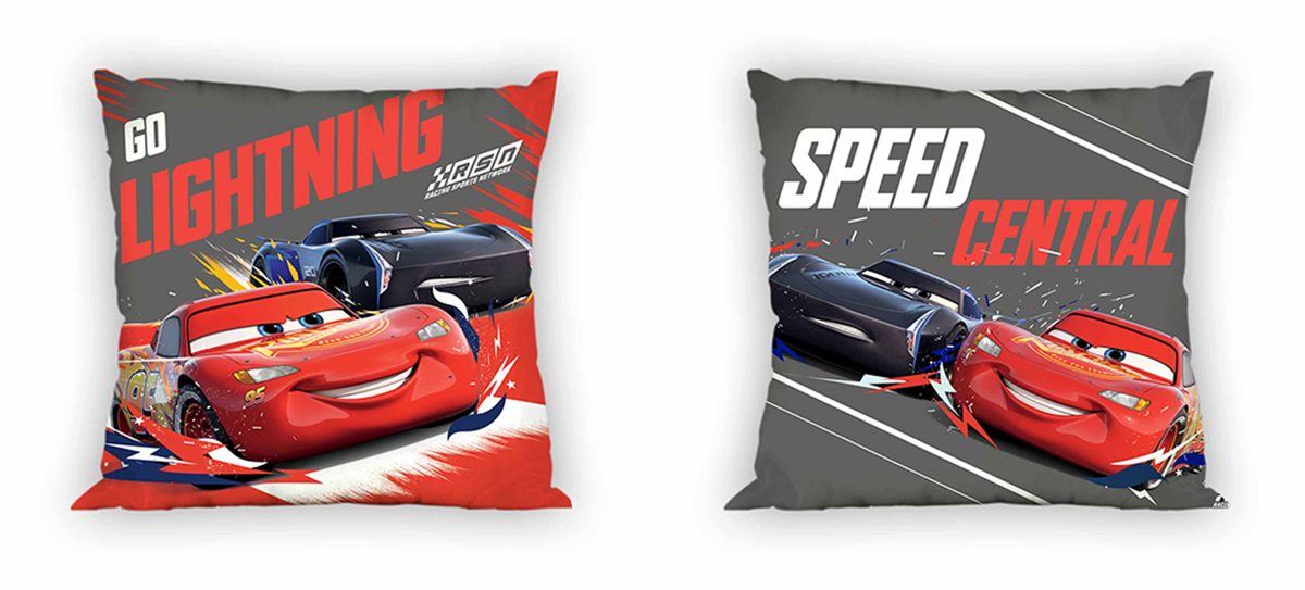 Disney Μαξιλάρι Διακοσμητικό Polyester 40x40εκ. Cars 17 Digital Print Disney Dimcol