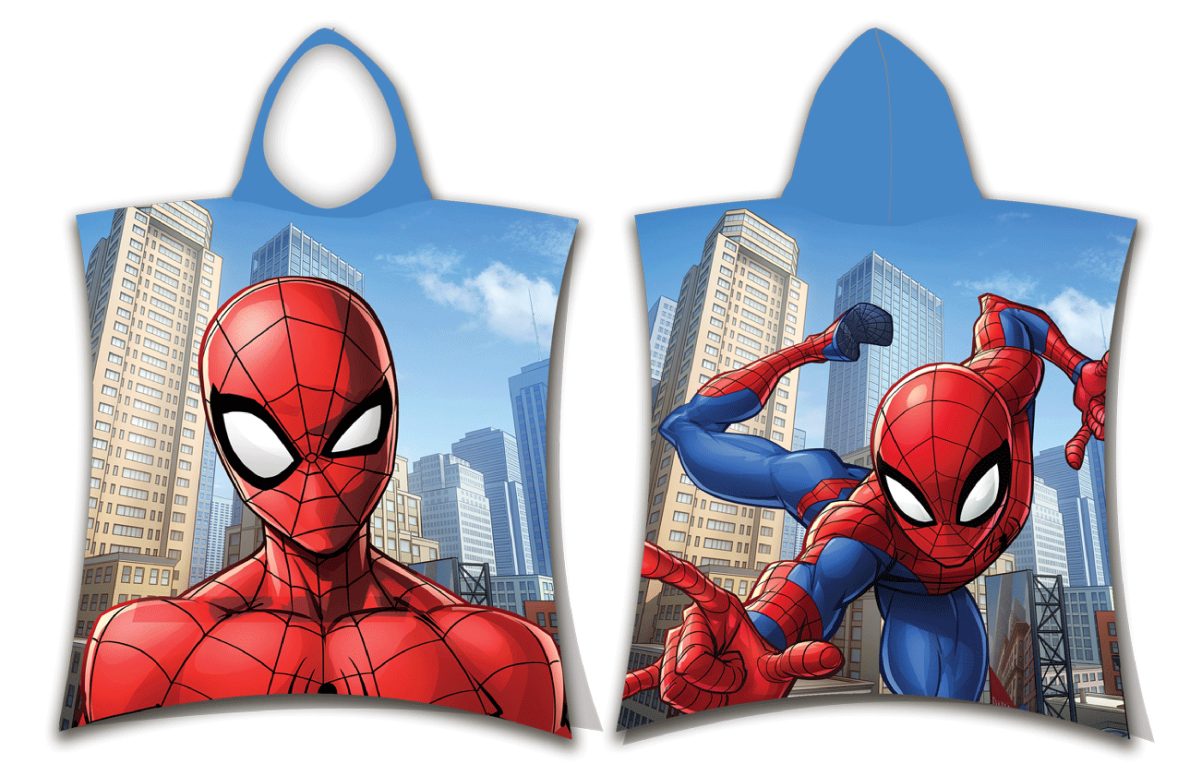 Disney Πόντσο Παιδικό Βαμβακερό 50x115εκ. Spiderman 10 Digital Print Disney Dimcol