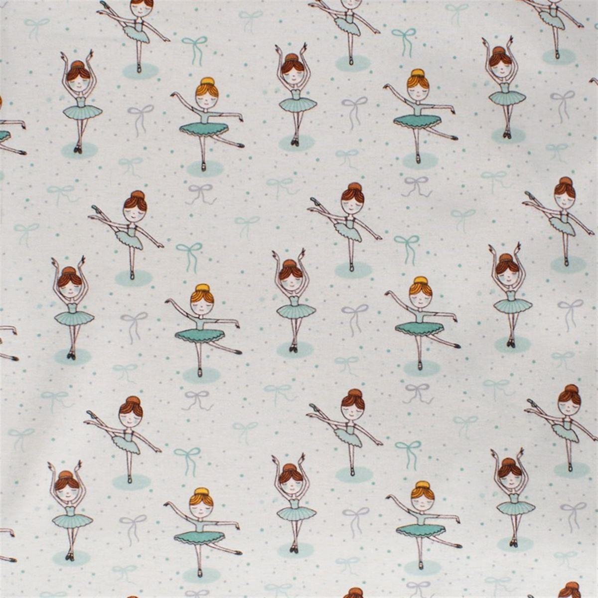 DimCol Πάνα Χασές Μπεμπέ Φανελένια 80x80εκ. Μπαλαρίνα 166 Green DIMcol